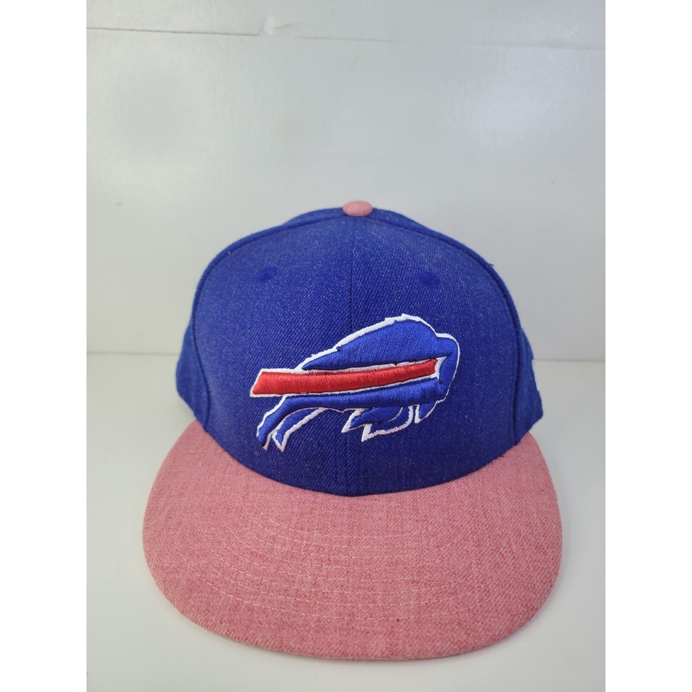 Buffalo‎ Bills NFL Cap Size 7 3/8 Blue Red Heather New Era 59fifty Fitted Hat